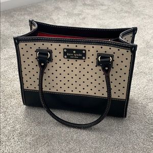 Kate Spade black & white polka dot purse